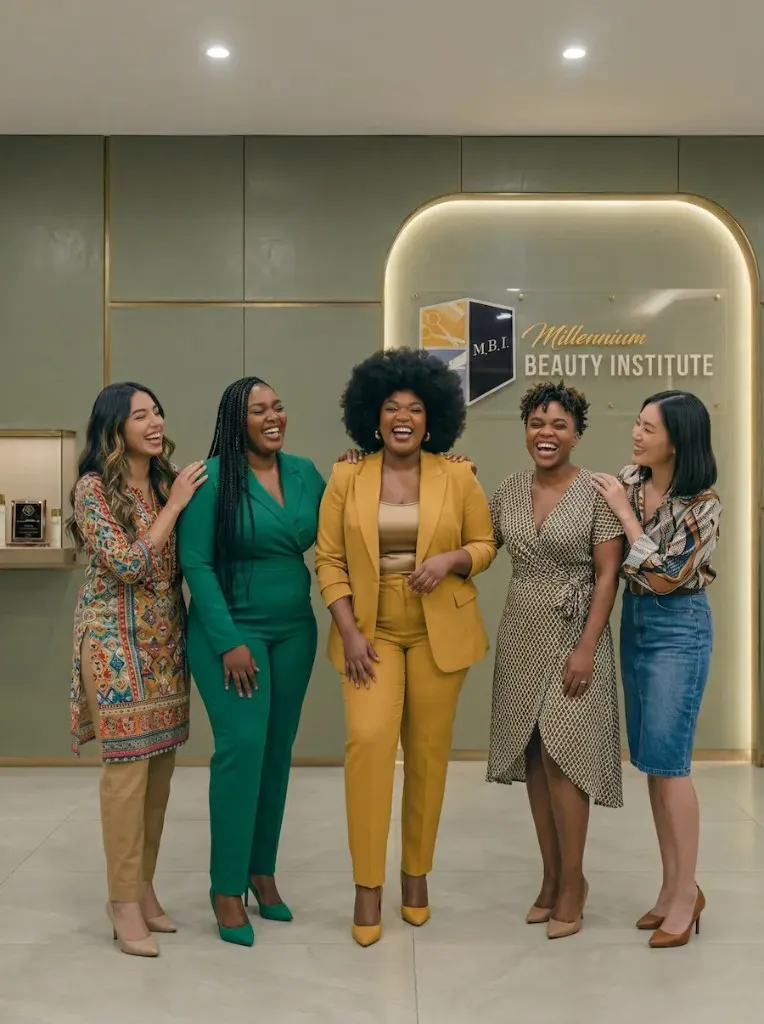 Students at Millennium Beauty Institute