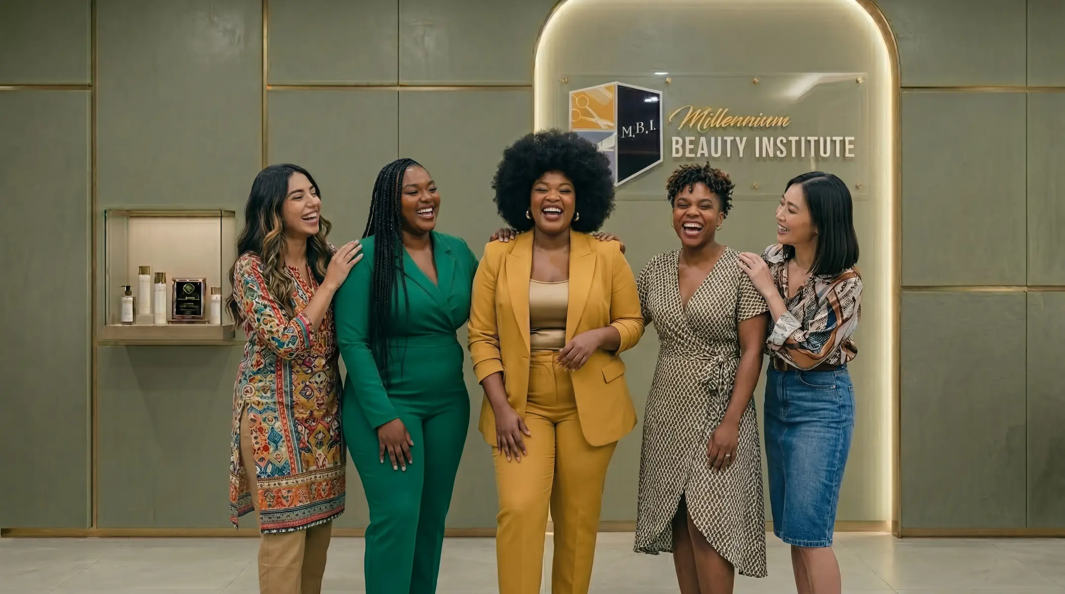 Students at Millennium Beauty Institute